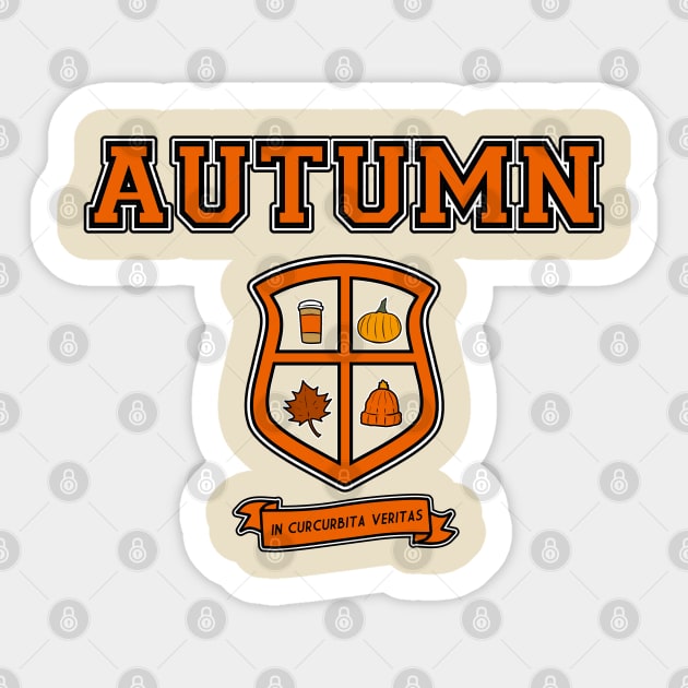 Autumn Coat of Arms Sticker by Cheezy Studios